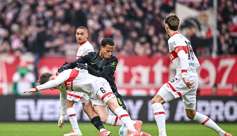 Der VfB und Wolfsburg lieferten sich ein umk&auml;mpftes Duell.