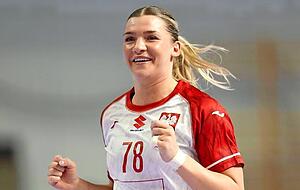 Paulina Uscinowicz traf in der zweiten Liga nach Belieben und qualifizierte sich mit Polen für die WM. Paulina Uscinowicz traf in der zweiten Liga nach Belieben und qualifizierte sich mit Polen für die WM.