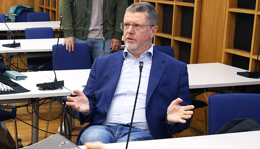 Löwensteins ehemaliger Bürgermeister Klaus Schifferer stand wegen Vorteilsnahme im Jahr 2023 vor dem Landgericht Heilbronn.