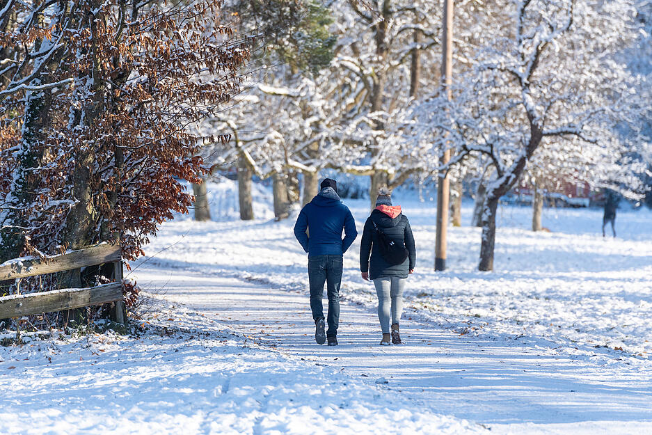Winter in den Löwensteiner Bergen.