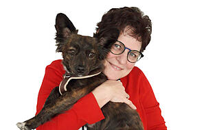 Andrea Junker aus Flein mit der Hündin Maggy. Foto: privat Andrea Junker aus Flein mit der Hündin Maggy. Foto: privat