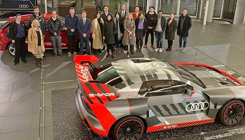 Eine Delegation aus Oxford mit Vertretern der TUM Heilbronn war diese Woche zu Besuch bei Audi in Neckarsulm.