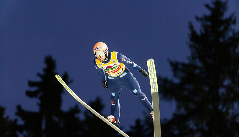 Springt weiter ohne gro&szlig;e Fehler: Pius Paschke.