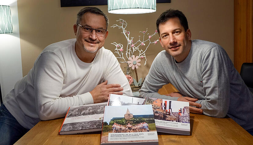 Holger Wahl (links) und Simon Bendel sind mit Leidenschaft Weinsberger Holger Wahl (links) und Simon Bendel sind mit Leidenschaft Weinsberger