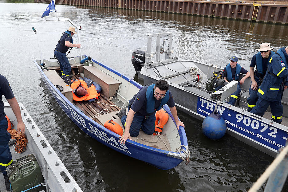 THW probt den Ernstfall in Heilbronn