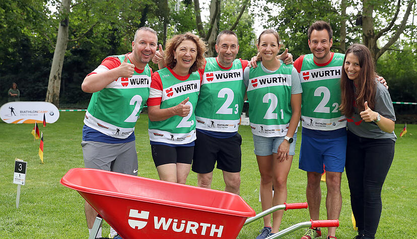5. W&uuml;rth-Promi-Biathlon auf der Buga