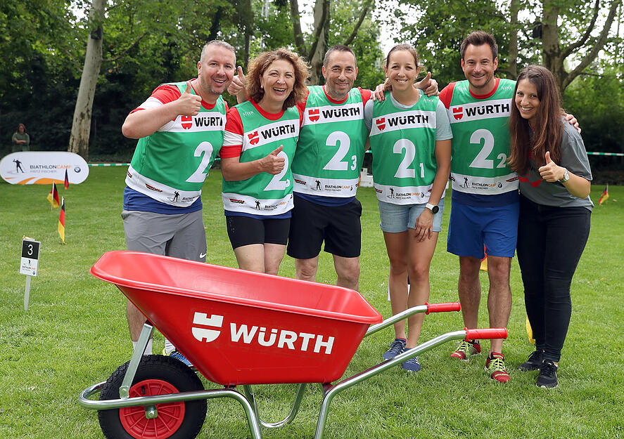 5. W&uuml;rth-Promi-Biathlon auf der Buga