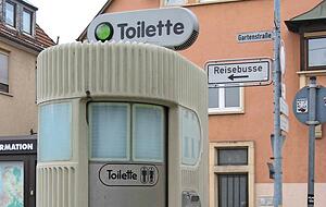 2010 wurde das automatische WC aus Kostengr&uuml;nden abgebaut.Fotos: Archiv