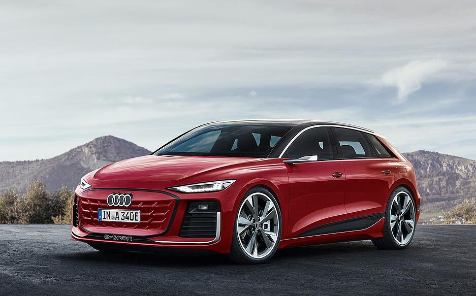 Für die zweite Hälfte des Jahrzehnts plant Audi ein vollelektrisches Einstiegsmodell in der Größe des heutigen A3. So stellt sich der Grafiker den Wagen vor.