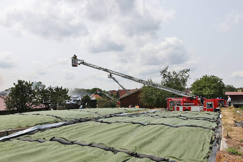 Scheunenbrand in Oberrot