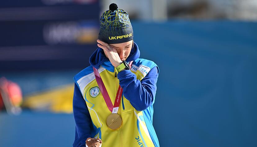 Oleksandra Kononowa gewann Gold im Biathlon.