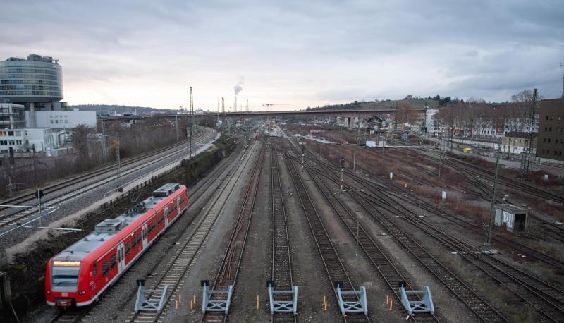 Der zuk&uuml;nftige Abstellbahnhof Untert&uuml;rkheim, der zum Bahnprojekt Stuttgart 21 geh&ouml;rt.