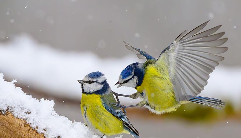 Gerade wenn es kalt ist, kann an den Futterstellen viel los sein. (Symbolbild) Gerade wenn es kalt ist, kann an den Futterstellen viel los sein. (Symbolbild)