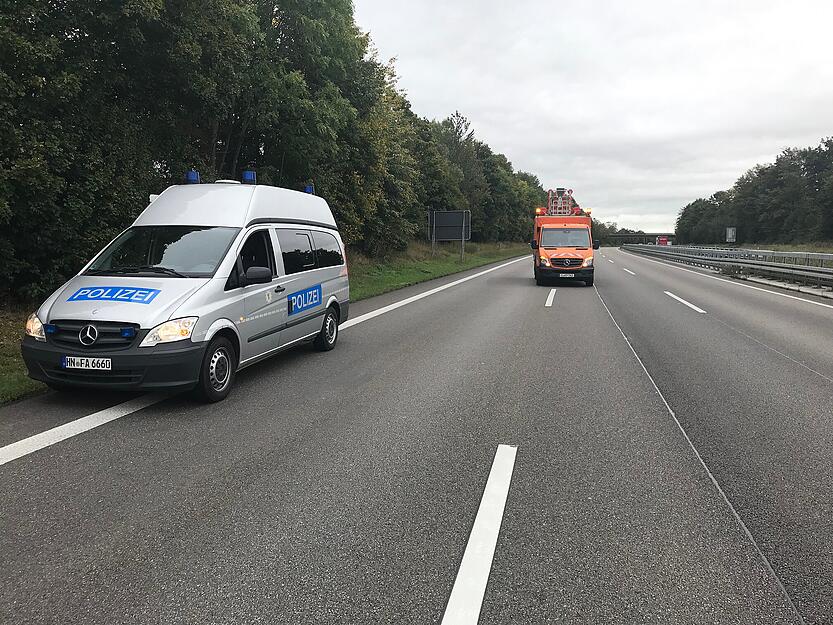 Die A6 ist in Fahrtrichtung Heilbronn gesperrt.
