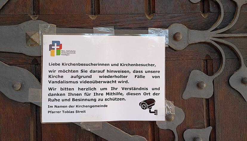 Nach dem Vandalismus-Vorfall setzt die Kirchengemeinde in Eppingen auf Video&uuml;berwachung.