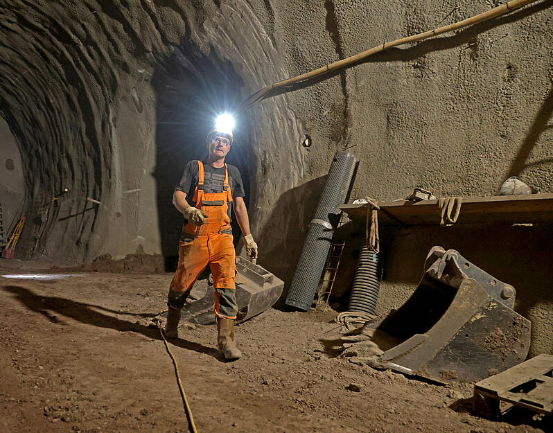 Bau des Fluchtstollens am Schemelsbergtunnel in Weinsberg – So laufen die Arbeiten