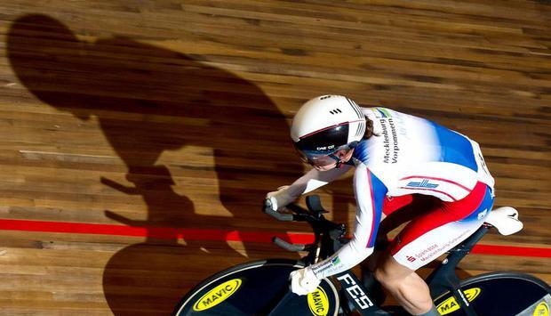 Miriam Welte siegte bei den deutschen Bahnmeisterschaften in Frankfurt/Oder. Foto: Patrick Pleul