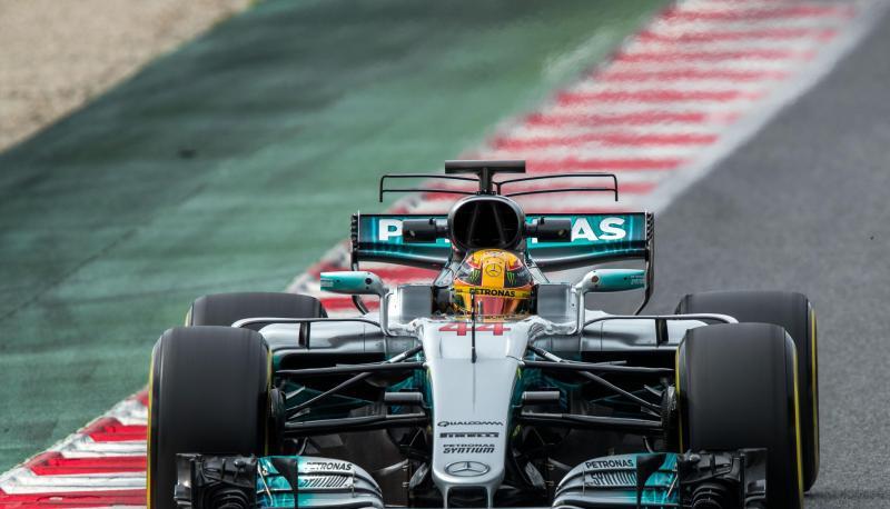 Der Rennwagen Typ W08 vom Team Mercedes AMG. Foto: Jens Büttner
