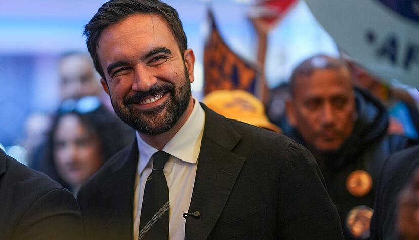 Vor der Bürgermeisterwahl in New York: Der demokratische Kandidat Zohran Mamdani. Vor der Bürgermeisterwahl in New York: Der demokratische Kandidat Zohran Mamdani.