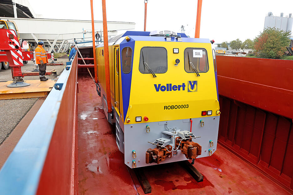 Schwertransport von Weinsberg über Heilbronn nach Brasilien
