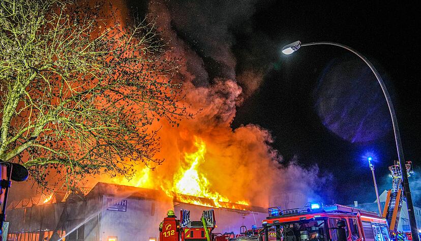 Die Feuerwehr war im Gro&szlig;einsatz.