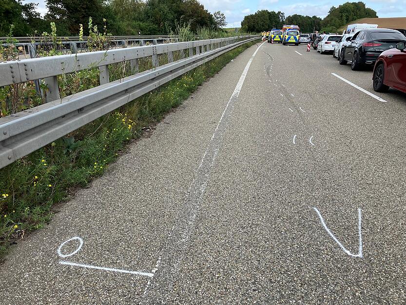 Unfall auf A6 zwischen Bretzfeld und &Ouml;hringen