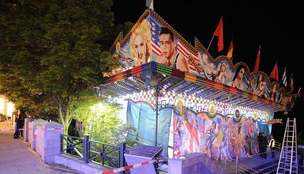 Absperrung bei der Kirmes in Gevelsberg. Foto: Henning Kaiser