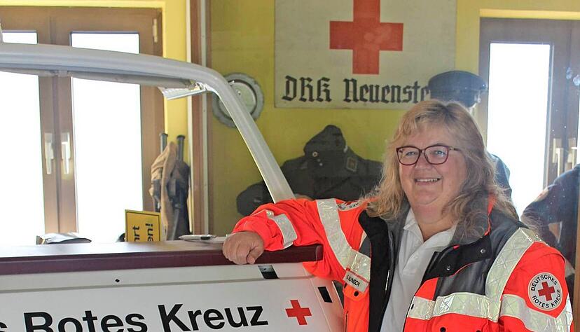 Sabine Braunisch engagiert sich beim DRK schon über 30 Jahre ehrenamtlich. Unzählige Stunden hat sie sich in den Dienst der guten Sache gestellt.
Foto: Koppenhöfer