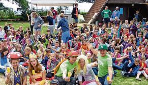 Am Samstag war Super Mario auf dem Haigern zu Besuch.
          Fotos: privat