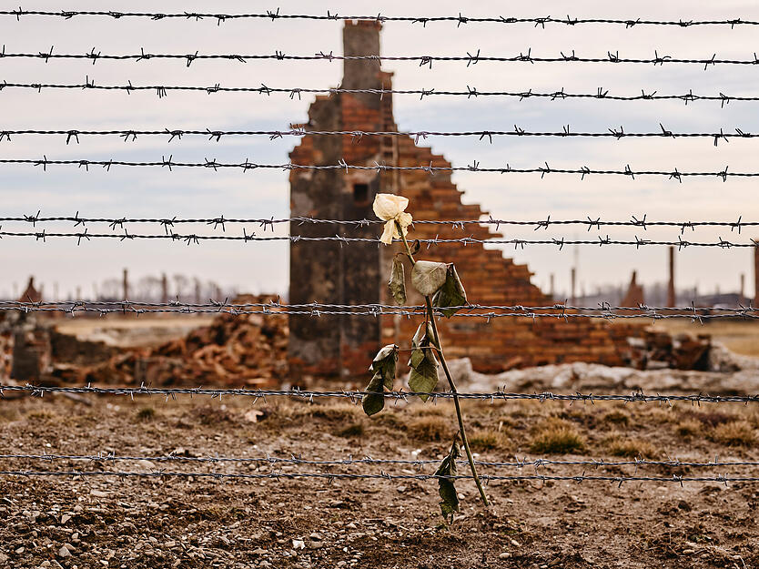 Hier war in Auschwitz-Birkenau ein einst fahrendes Volk, sogenannte "Zigeuner", untergebracht.