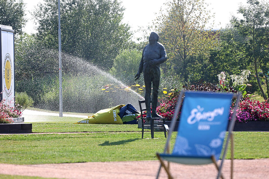Wasserverbrauch und Beregnung auf der Gartenschau Eppingen