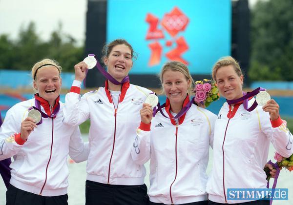 Der Doppelvierer gewann am Mittwoch auf dem Lake Dorney die Silbermedaille. Gold ging an die Ukraine, Bronze holten die USA. Der Doppelvierer gewann am Mittwoch auf dem Lake Dorney die Silbermedaille. Gold ging an die Ukraine, Bronze holten die USA.