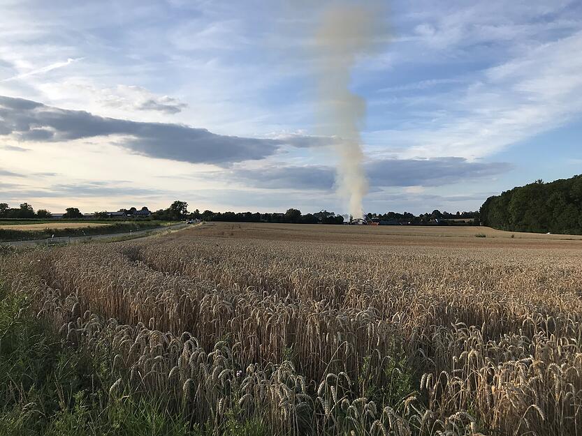 Brand auf Hof in Bad Rappenau