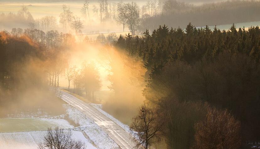 Vor allem der Westen darf sich ab Mittwoch &uuml;ber Schnee freuen. Hier ein Foto aus Baden-W&uuml;rttemberg vom Montagvormittag.