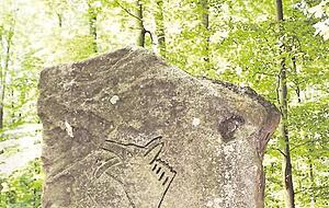 Der Wolfstein wurde 1969 im Stromberg bei Cleebronn aufgestellt.
Foto: Bosch