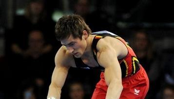 Philipp Boy &uuml;berzeugte mit seiner &Uuml;bung am Reck.