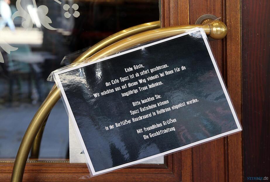 Lokal Spazz hat geschlossen Lokal Spazz hat geschlossen