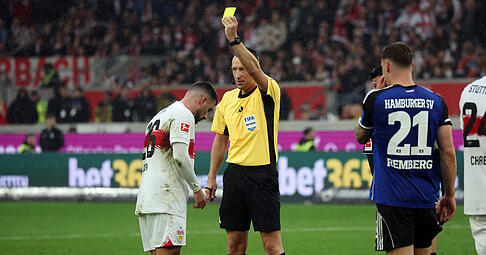 Deniz Undav kassierte gegen den HSV die f&uuml;nfte Gelbe Karte und fehlt dem VfB Stuttgart somit in M&uuml;nchen.