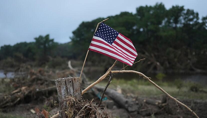 Eine US-Flagge.