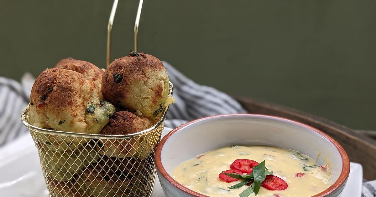 Zum Knuspern: Kartoffel-Bärlauch-Bällchen aus dem Airfryer - STIMME.de
