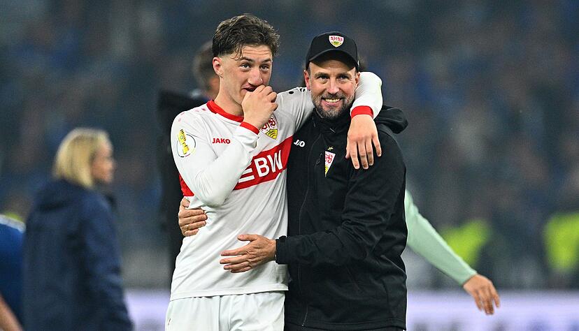 Angelo Stiller (l.) wei&szlig; noch nicht, ob er f&uuml;r die Nationalmannschaft fit sein wird.