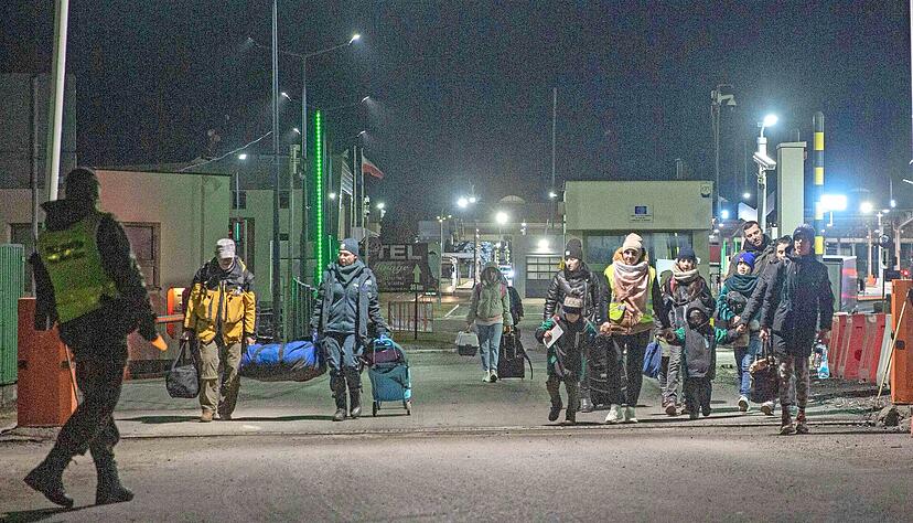 Die Menschen aus der Ukraine fliehen über die polnische Grenze in den Westen. Viele werden in den nächsten Tagen und Wochen auch in den Südwesten Deutschlands kommen.
Foto: dpa