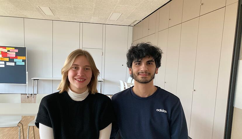 Sind als Jugendliche engagiert: Anna Bothe und Emren Tekin. Foto: Simon Gajer Sind als Jugendliche engagiert: Anna Bothe und Emren Tekin. Foto: Simon Gajer