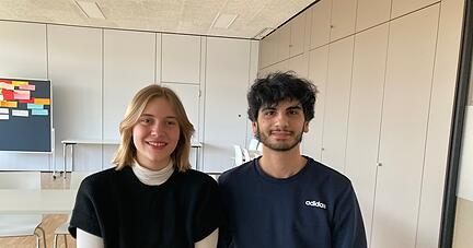 Sind als Jugendliche engagiert: Anna Bothe und EmrenTekin. Foto: Simon Gajer