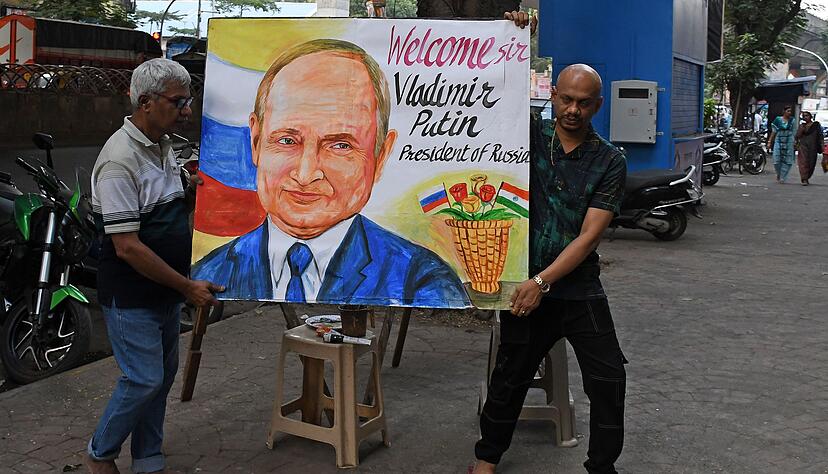 Putin besucht derzeit das langj&auml;hrige Partnerland Indien.