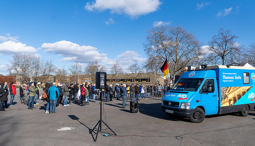 AfD-Demo auf der Theresienwiese. AfD-Demo auf der Theresienwiese.