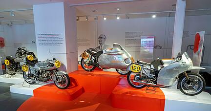 Im Neckarsulmer NSU- und Zweirad-Museum sind einige der NSU-Maschinen aus dem Motorsport und von Weltrekordversuchen zu sehen.