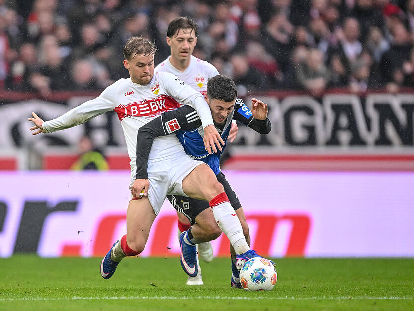 Maximilian Mittelst&auml;dt: Gutes Spiel auf der linken Seite. Im Zusammenspiel mit F&uuml;hrich sehr gef&auml;hrlich im Spiel nach vorne. Gl&uuml;ck beim 3:0, dass sein Schuss abgef&auml;lscht war. Rettet in der 84. Minute auf der Linie bei der ersten richtig gef&auml;hrlichen HSV-Chance. Note: 2