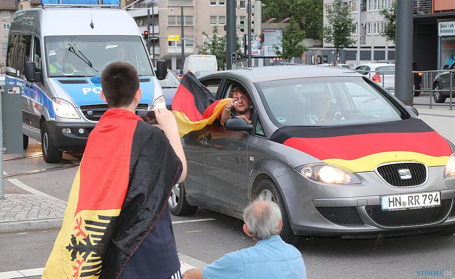 EM-Autokorso in Heilbronn