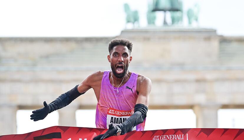 Amanal Petros knackte zuletzt in Berlin seinen deutschen Halbmarathon-Rekord. (Archivbild)